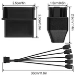 Molex To Fan Cable 12V Full Speed Pc Power Splitter, Dual 4-PIN Ada.... Fixed Price $20.26.