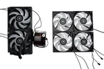 Bundle: 1X Ekwb Aio Elite 280MM Liquid Cooler + 3X Ek-vardar Evo 140ER Fans. Fixed Price $44.00.