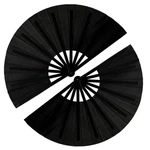 Gegeya 13INCH Large Rave Foldable Hand Fans Black 2 Packs. Fixed Price $12.06.
