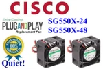 2X Super Quiet Replacement Fans For Cisco SG550X-24 / SG550X-48. Fixed Price $49.95.