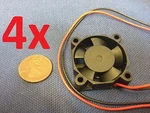 4 Pieces 3010S (30X30X10MM) Wires Brushless Dc Cooling Blower 12V Fans C12. Fixed Price $24.76.