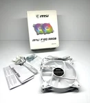 Msi Mpg F120 Argb White 120MM Pc Case Fan 4-PIN Pwm 1200RPM. Fixed Price $20.99.