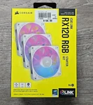 Corsair Icue Link RX120 Rgb 120MM Pwm Computer Case Fan Starter Kit (3-PACK.... Fixed Price $84.99.