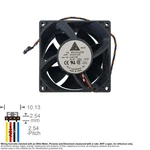 Fan Axial Muffin Cooling Dc 12V 92MM 92X92X38 Delta AFC0912DE Dell U4218 2.50A. Fixed Price $11.00.