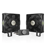 Axial S1225D Dual 120MM Muffin Fan W/ Speed Controller Ul-certified Doorway Room. Fixed Price $68.38.