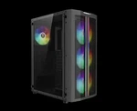 Gamdias Atx Mid Tower Gaming Pc Case With Tempered Glass, Argb Fans & Lighting. Fixed Price $59.99.