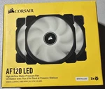 Corsair AF120 Led 120MM Case Fan White 3-PIN 12V 1400RPM 52CFM. Fixed Price $19.99.
