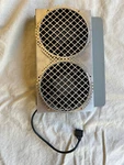 Power Mac G5 Dual Rear Exhaust Fan - With Grille, Bracket And Screws A1047. Fixed Price $44.00.