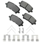 Akebono Proact Ultra Premium Ceramic Disc Brake Pad Kit ACT1281. Fixed Price $80.65.