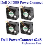 Dell Powerconnect 6248 Kit (XT800) 4X New Replacement Fans (28 37.5DBA). Fixed Price $89.95.