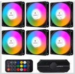 Uphere 120MM Rgb Case Fan 6-PACK Hydraulic Bearing Hub Remote 1100RPM 55.13CFM. Fixed Price $24.99.