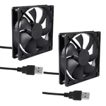 Umlife 2PACK 120MM 5V Usb Computer Pc Fan, Brushless. Fixed Price $15.00.