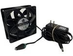 285 Cfm Ultra High Speed Fan 120X38MM 12V + Power Supply Dc Adapter Plug. Fixed Price $18.50.