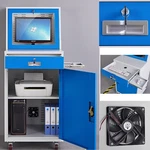 Lock Industrial Computer Anti Theft Security Cabinet Cooling Fan Adjust Shelf. Fixed Price $623.10.