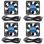 4PCS 50MM Usb Brushless Cooling Fan X10MM Dc 5V Quiet 5010 M.... Fixed Price $16.69.