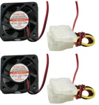 2X Evercool 40MM 10MM EC4010M12C Computer Case Cooling Fan 4-PIN Molex. Fixed Price $7.99.