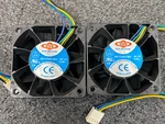 Lot Of New Top Motor DF126025BU DC12V 0.80A 4-PIN 60MM X 25MM Dual Ball Pwm. Fixed Price $20.00.