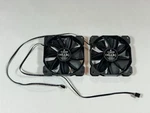 2X Corsair 120MM Fan, Pin Power Plug, 12V Dc 0.30A, Black RWF0050 31-006456. Fixed Price $13.99.