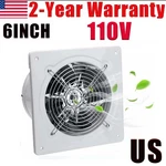 6" Exhaust Fan Ventilation Extractor Wall-mounted Square Blower White New. Fixed Price $25.81.