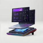 Llano V12 Ultra Laptop Cooling Pad, Rgb, Adjustable Stand, Fan, Black. Fixed Price $104.99.