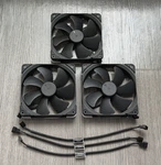 Noctua NF-A14 Pwm Chromax Black 3 Pack 140MM Silent Fans. Fixed Price $67.50.
