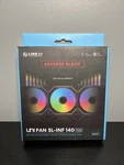 Lian Uni Fan Sl-inf Rgb 140MM Case Black Reverse Blade. Fixed Price $33.29.