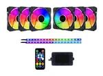 FB6P2RGB Frostblade 120MM Silent Color Changing Led Fan With Remote Control. Fixed Price $44.12.