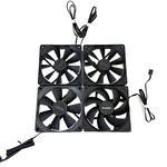 Lot Of 4 Pc Case Cooling Fans Nzxt & Be Quiet! 120MM Pwm Tested Working. Fixed Price $22.49.