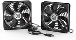 Eluteng Dual 120MM Usb Fan With 3 Speeds 5V Ventilator Portable Cooling. Fixed Price $28.00.