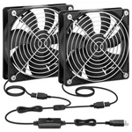 Packs Amrunje 120MM X 25MM Usb Cooling Fan 5V Brushless Dual With Speed. Fixed Price $47.33.