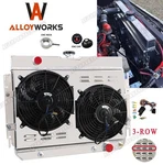 3ROW Radiator For Chevrolet Belair/impala Camino/biscayne Shroud Dual 12"FANS. Fixed Price $259.00.