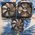 Corsair 12V Brushless Case Fans 4-PIN Black/gray CO-9050044-WW 31-002319. Fixed Price $19.95.