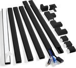 Black Cord Cover Wall Kit 94.5IN Cable Raceway Concealer Wire Hider Tv Mount Usa. Fixed Price $17.63.