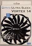 Prolimatech Ultra Sleek Vortex 140MM 15MM Slim Pwm Fan New Black (B2). Fixed Price $22.95.