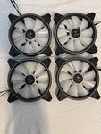 Yeyian Yari Ii Lot Of 120MM Argb Pwm 4-PIN 12V Case Fans Black/white. Fixed Price $45.00.