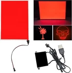 LYML.E1 Panel Backlight 8.2 X 5.9 Inches Electroluminescent Sheet Red. Fixed Price $43.62.
