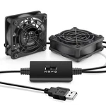 Ziwije Dual Cooling Fan 60MM With Speeds Control 5V Ball Bearing Mini Usb.... Fixed Price $27.43.