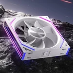 Asiahorse Dawn 120MM Case Fan, Argb Pwm Single-pack -reverse Blade, White. Fixed Price $23.23.