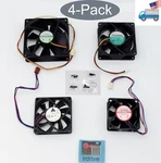 Mixed Pack 4PCS: 90MM 80MM 70MM 60MM 3-PIN 12V Dc Case Cooling Fans. Fixed Price $10.99.