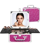 Relavel Makeup Box With Led Mirror, Travel Train Case Pink Stars. Fixed Price $23.00.