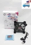 Evercool 90MM Usb Powered 2-SPEED 5V Wireless Router, Nuc, & Amp Cooling Fan. Fixed Price $12.99.