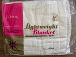 Nos Jc Penney Lightweight Blanket - Double 80X90". Fixed Price $35.10.