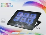 Leshp Cooling Pad Adjustable Height 6 Fan Quiet Cooler Usb Ports For 12 "-17". Fixed Price $23.00.