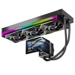Chill Arc 360MM Aio Cpu Cooler W/ 6.67" 2K Amoled Curved Rotatable Screen & 3D. Fixed Price $303.95.