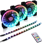Ds 120MM Ring Rgb Fans With Controller For Pc Cases, Computer Atx F.... Fixed Price $33.33.