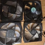 Set Of 5 Mixed Case Fans 120MM Each Pwm. Fixed Price $50.00.