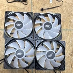 Deepcool Argb Black & White Plastic Case Fan Set, 4-PACK. Fixed Price $12.99.