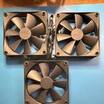 Nzxt 120MM Rifle Bearing Black Case Fan Set 3-PACK 50 Cfm 1200RPM. Fixed Price $10.50.