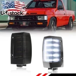 2X Smoked White Led Corner Side Marker Signal Lights For 90-97 Nissan D21 Pickup. Fixed Price $59.99.