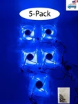5-PACK: Enermax Twister 92MM 25MM Blue Led 3PIN 12V 0.4A Pc Case Cooling Fan. Fixed Price $28.99.